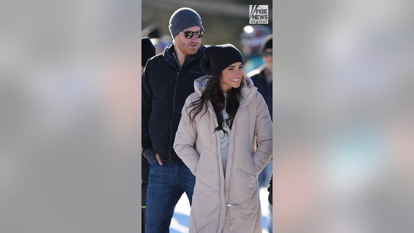 Prince Harry and Meghan Markle attend a training session for competitors in the Invictus Games