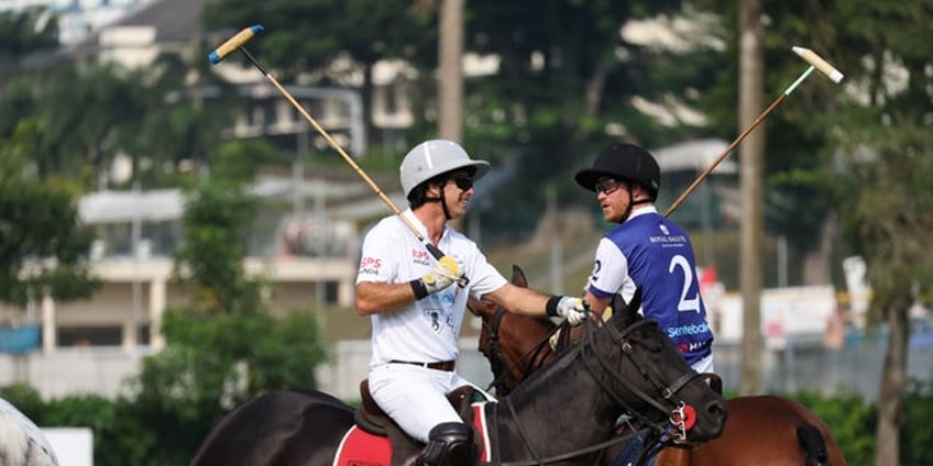 prince harry saddles up for singapore charity game with polo pal nacho figueras