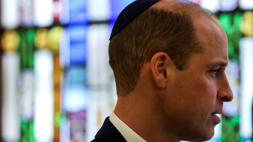 Prince William at a London synagogue
