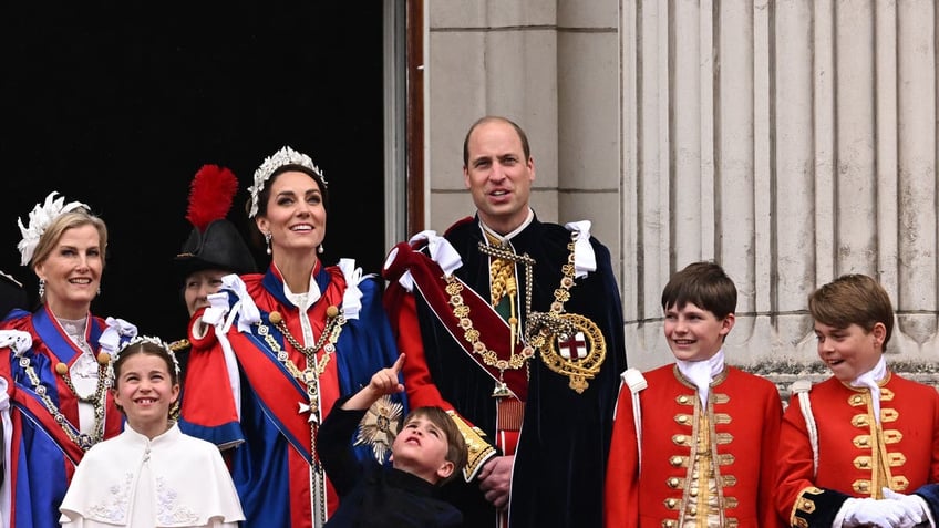 Royal family at coronation