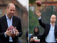 Prince William shocks former NFL player with impressive throw: 'He could definitely be a quarterback one day'