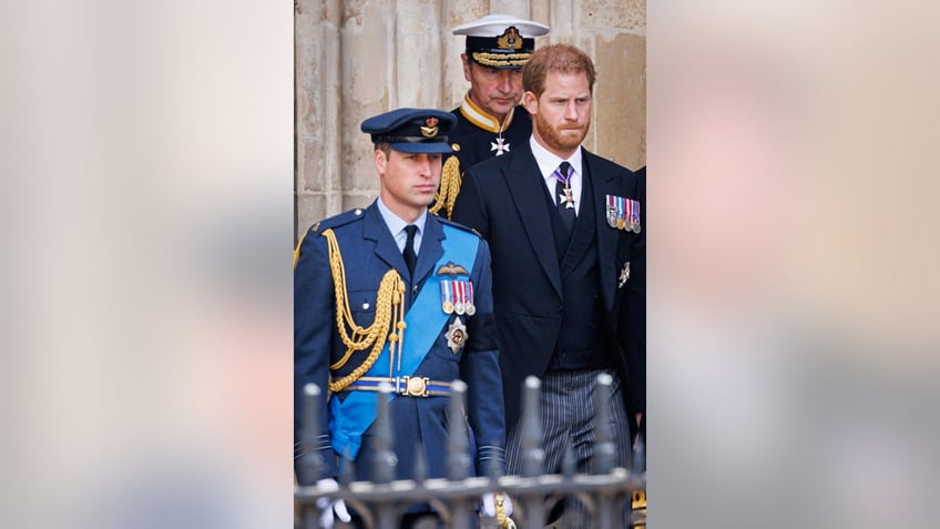 Prince William and Prince Harry in London