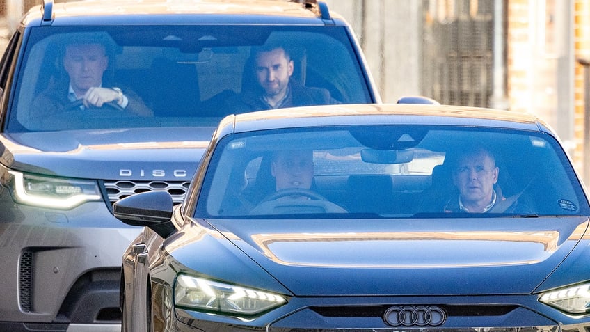 Prince William in car