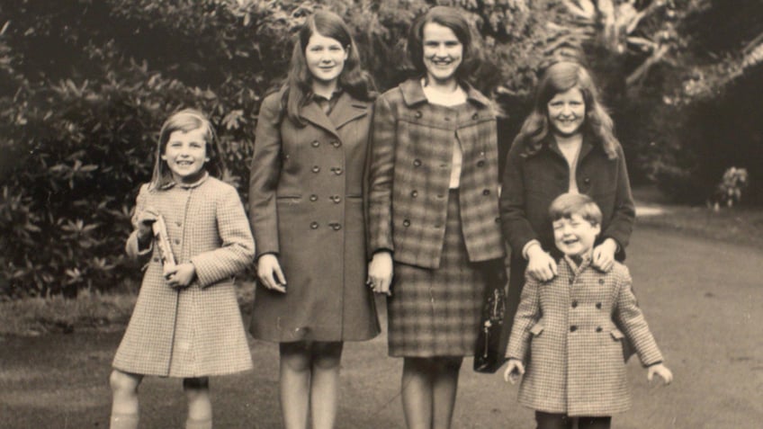 Charles Spencer with his sisters