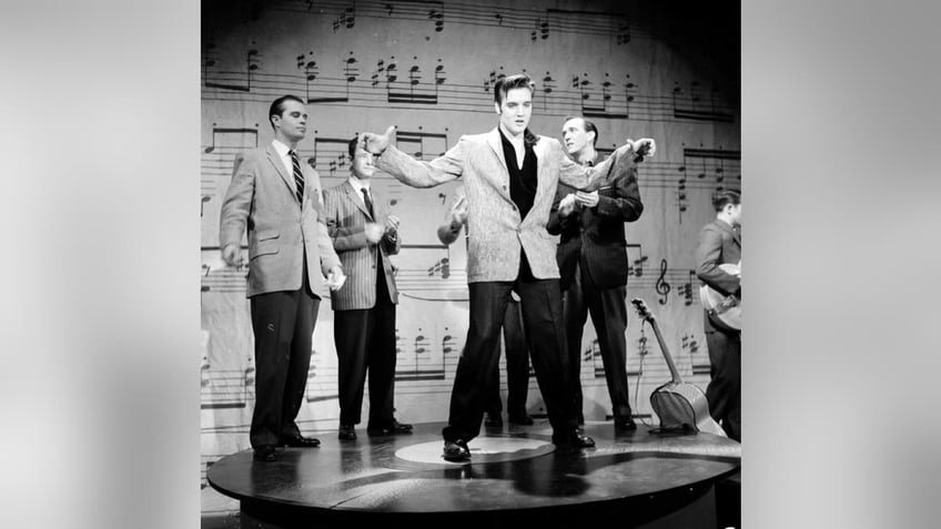Elvis Presley on The Ed Sullivan show in 1957