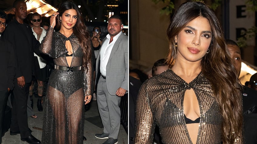 priyanka chopra leni klum naomi campbell embrace barely there fashion photos