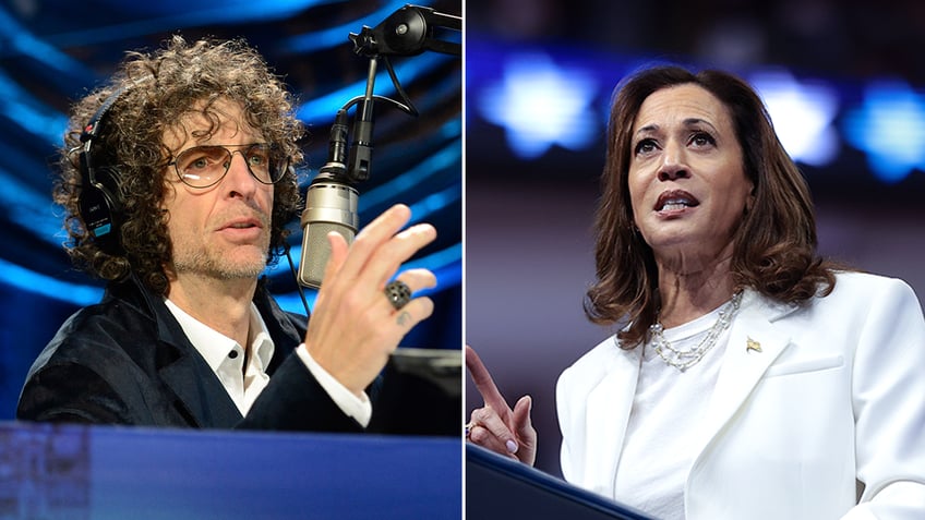 Howard Stern and Kamala harris split