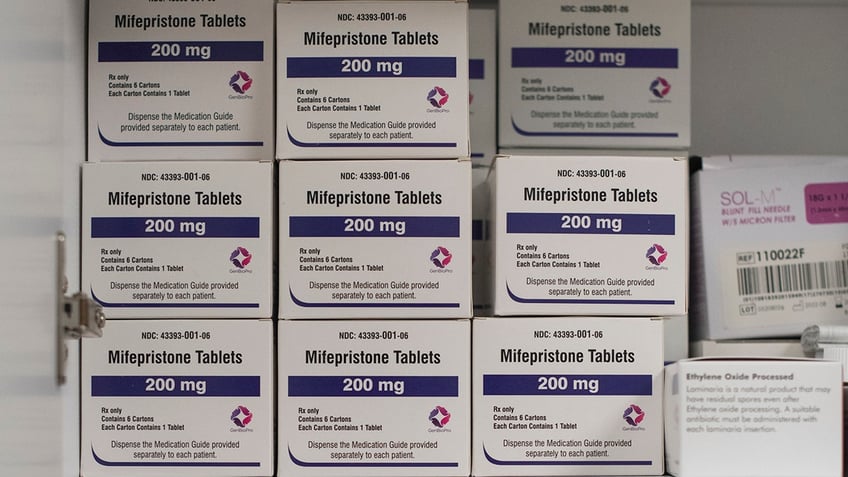Several boxes of abortion pills