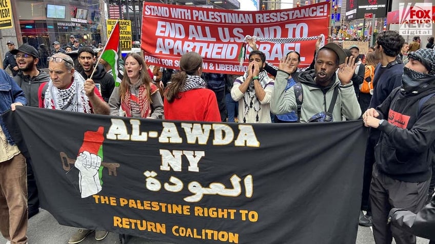 pro palestinian protesters blame israel for hamas terror attack in repugnant demonstrations