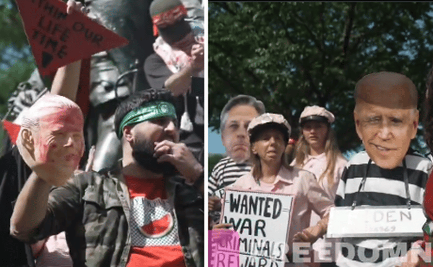 pro palestinian protests invade wall street