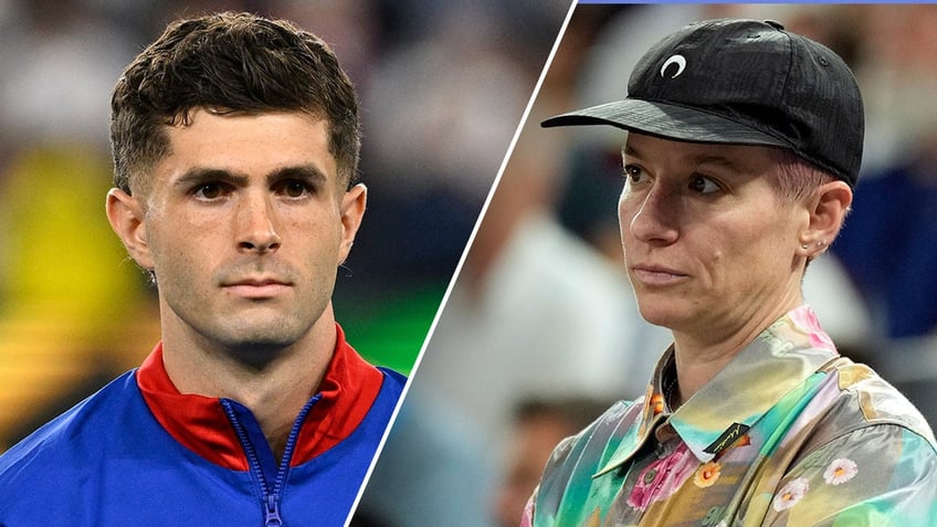 Christian Pulisic and Megan Rapinoe split