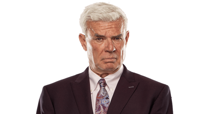 Eric Bischoff smirks