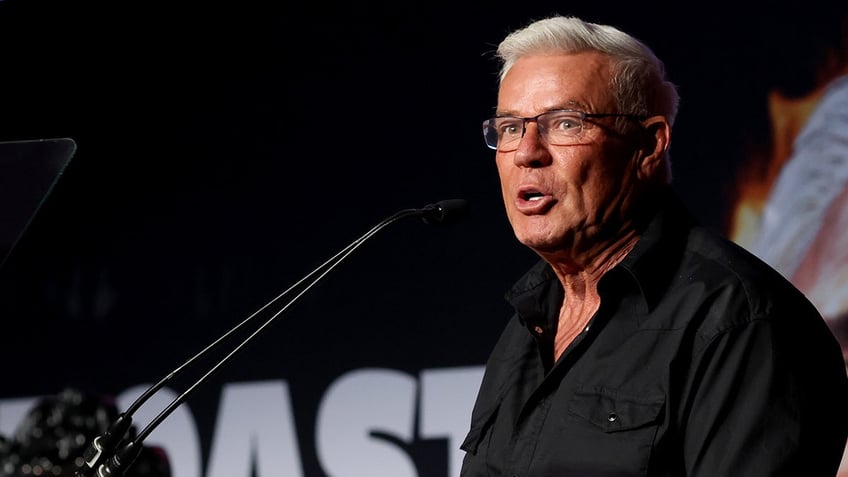 Eric Bischoff speaks onstage at The Roast of Ric Flair at Nashville Fairgrounds on July 29, 2022 in Nashville, Tennessee. 