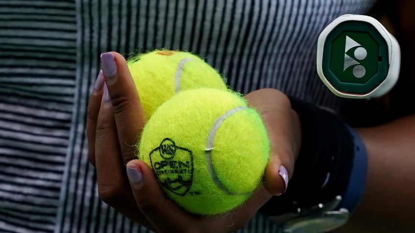 A view of tennis balls