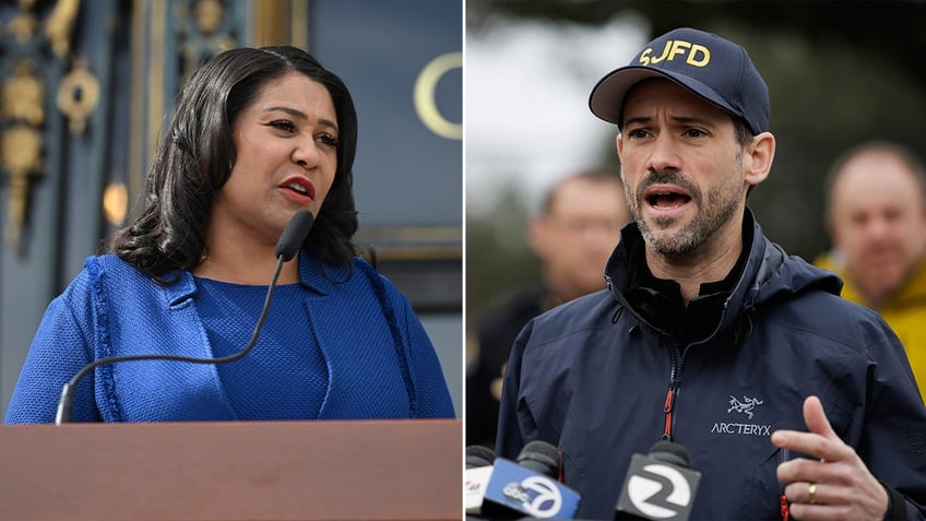 San Francisco Mayor London Breed and San Jose Mayor Matt Mahan split