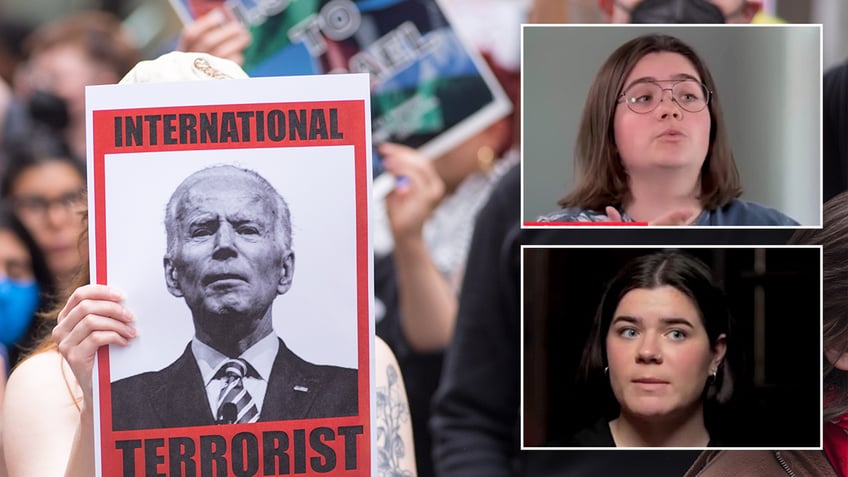 college protesters worry about Biden losing election