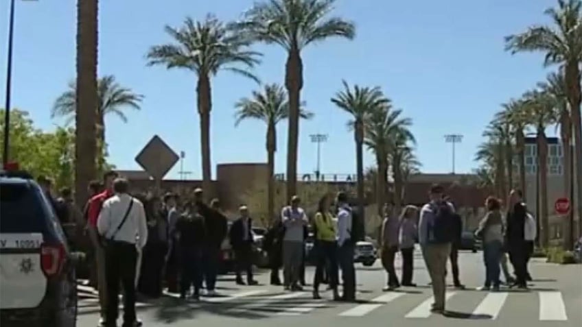 Heavy police presence at law firm in Las Vegas