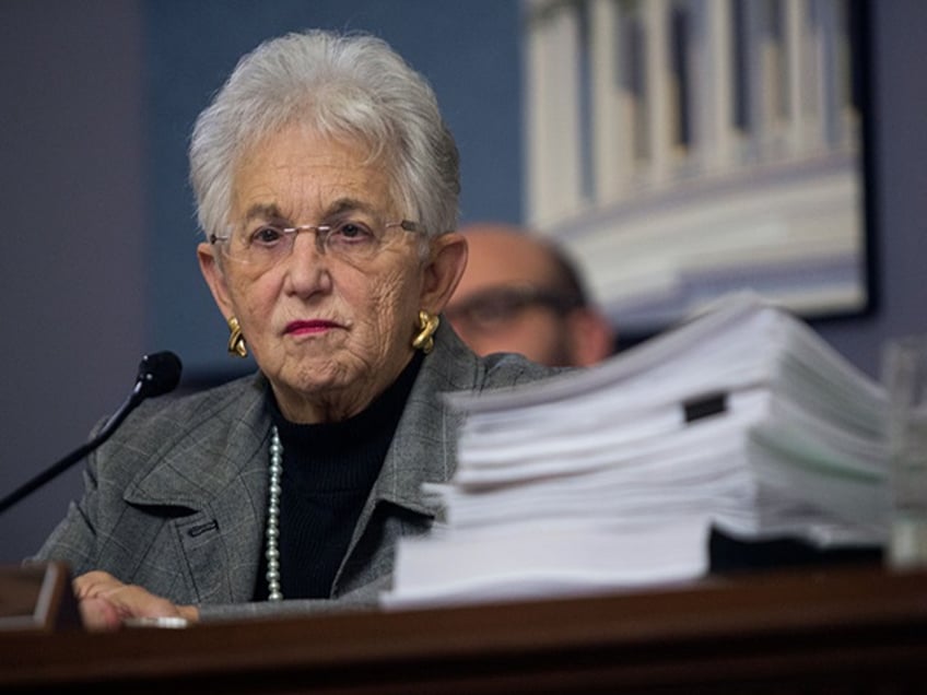 Antisemitism - UNITED STATES - NOVEMBER 2 - Rep. Virginia Foxx, R-N.C., listens to the opening testimony during a House Rules Committee meeting on "Developing a Reliable and Innovative Vision for the Economy (DRIVE) Act" on Capitol Hill in Washington, Wednesday, November 2, 2015. (Photo By Al Drago/CQ Roll Call)