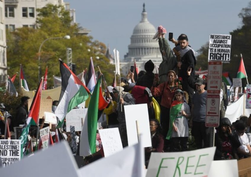 protesters slam biden at pro palestinian march in washington