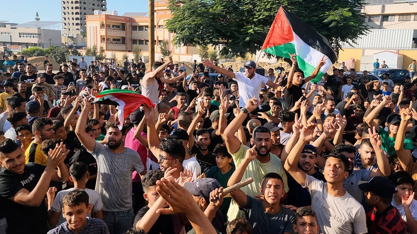 protesters take to the streets of gaza demanding better living conditions from hamas rulers