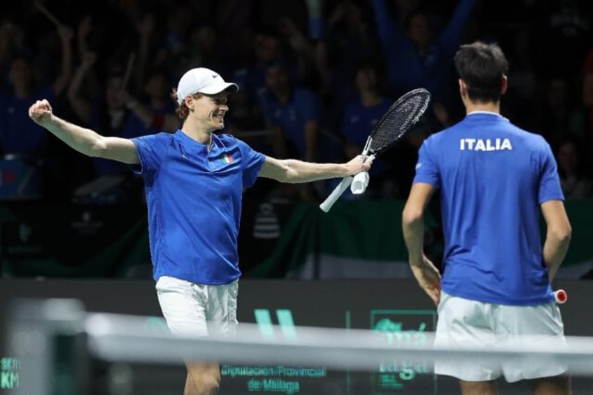 proud sinner twice beats djokovic to send italy into davis cup final