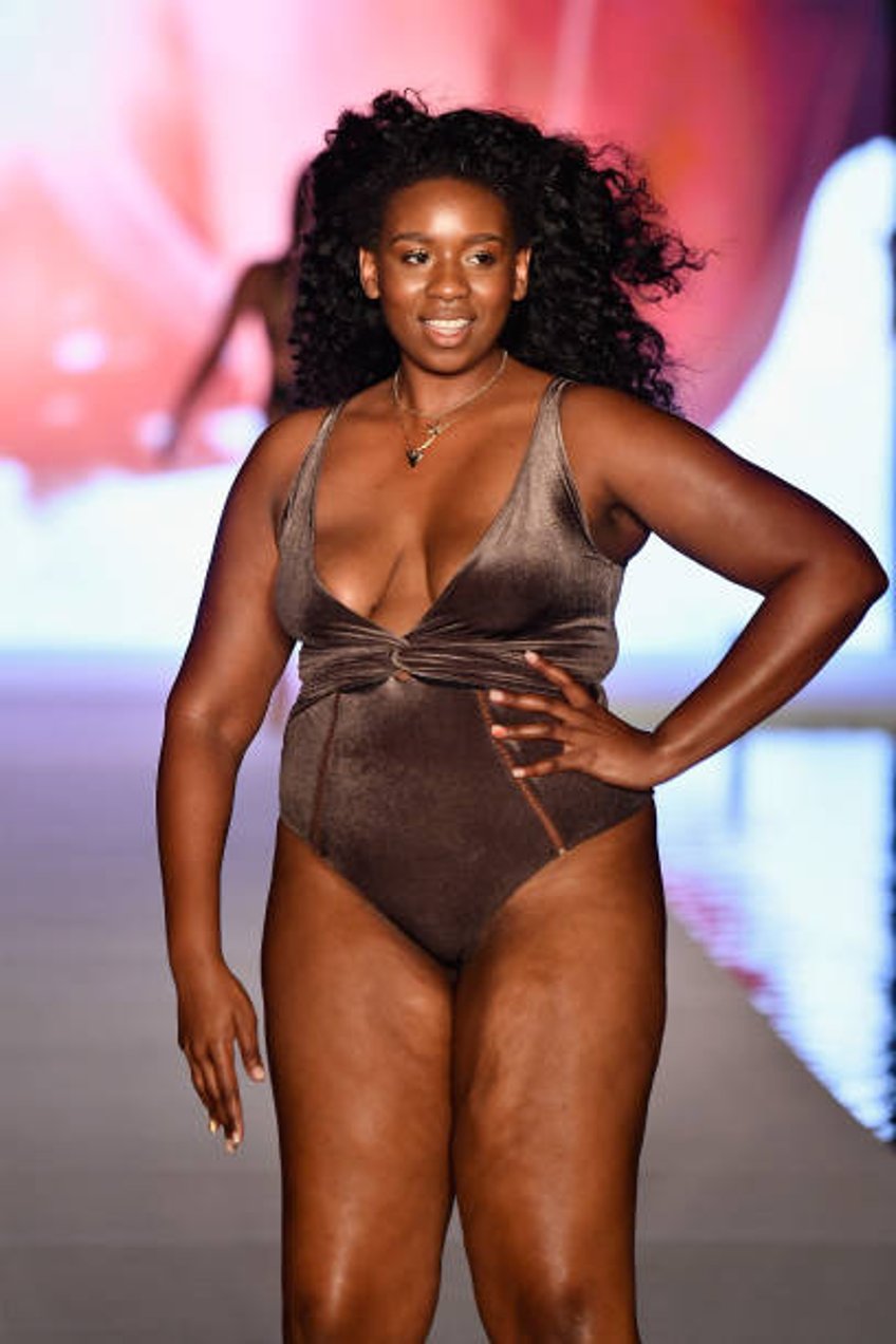 Model walks the runway for the 2018 Sports Illustrated Swimsuit show at PARAISO during Miami Swim Week at The W Hotel South Beach on July 15, 2018 in...