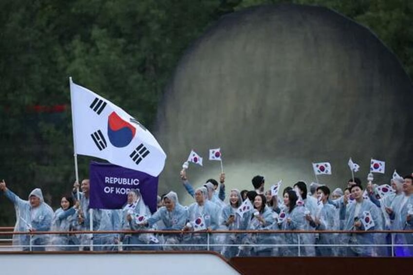 pulling a biden south korea introduced as north korea during paris olympics