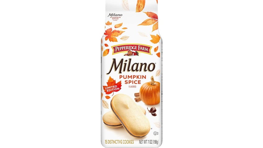 Milano cookies are light, delicious cookies that now have pumpkin spice in them. 