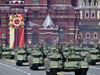 Putin Puts on Larger Display of Military Troops, Tanks in Red Square Victory Day Parade