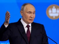 Putin says Russia’s economy is growing despite heavy international sanctions as he courts investors