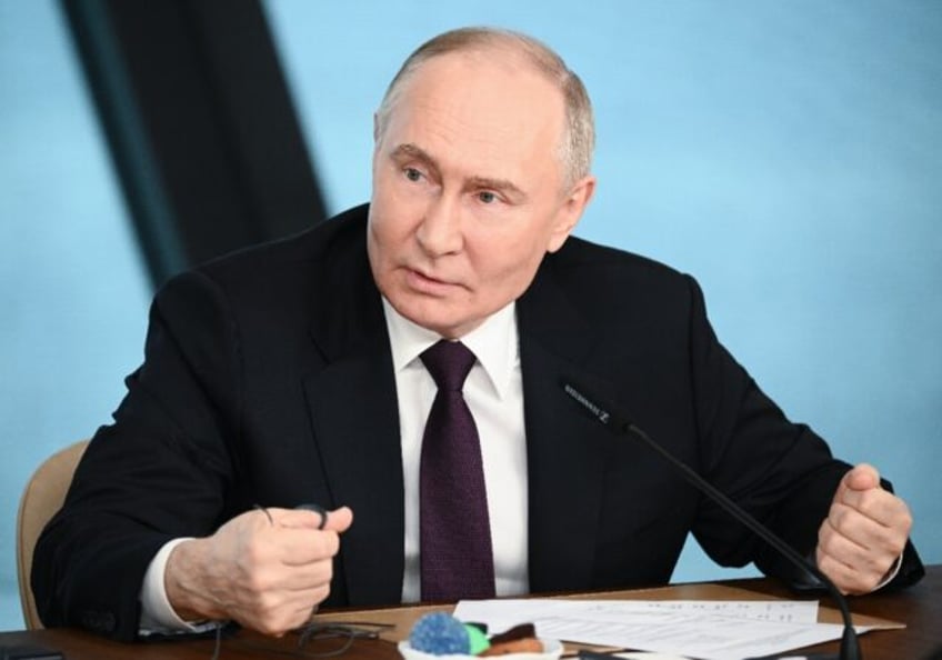 Putin was speaking at a rare press conference with foreign news outlets