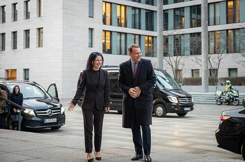 Radosław Sikorski and Annalena Baerbock in Berlin