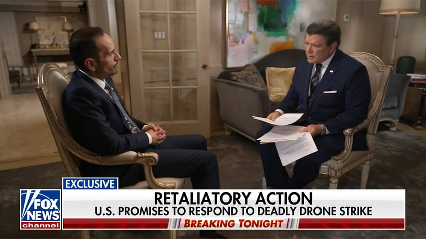Al Thani and Bret Baier interview