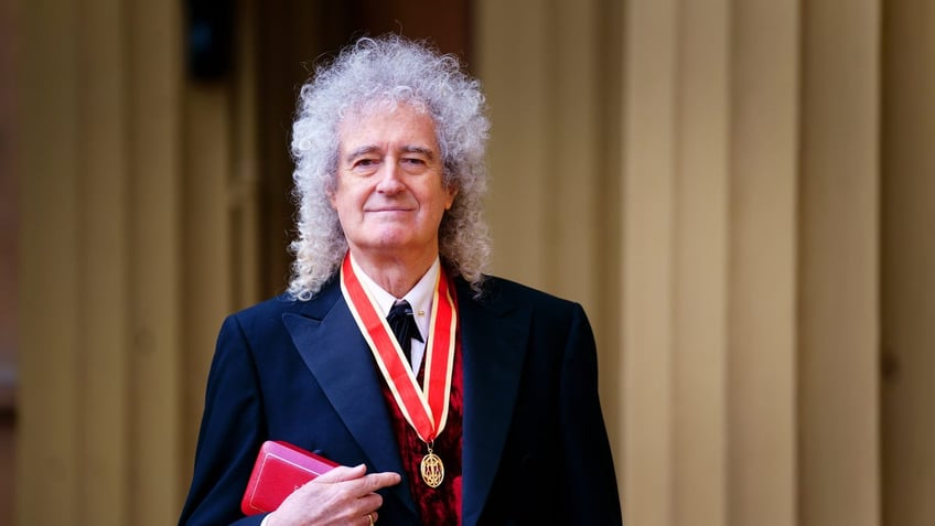 Brian May knighted by King Charles