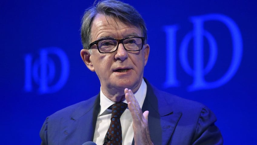 British politician and former Business Secretary Mandelson participates in a debate on the EU at Institute of Directors convention in London, Britain