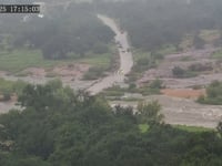 Quick-moving Texas river flood caught on camera in timelapse video