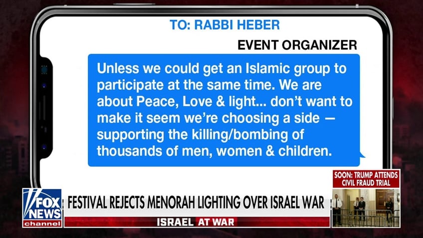 rabbi speaks out after virginia festival denies menorah ceremony over war in israel un american