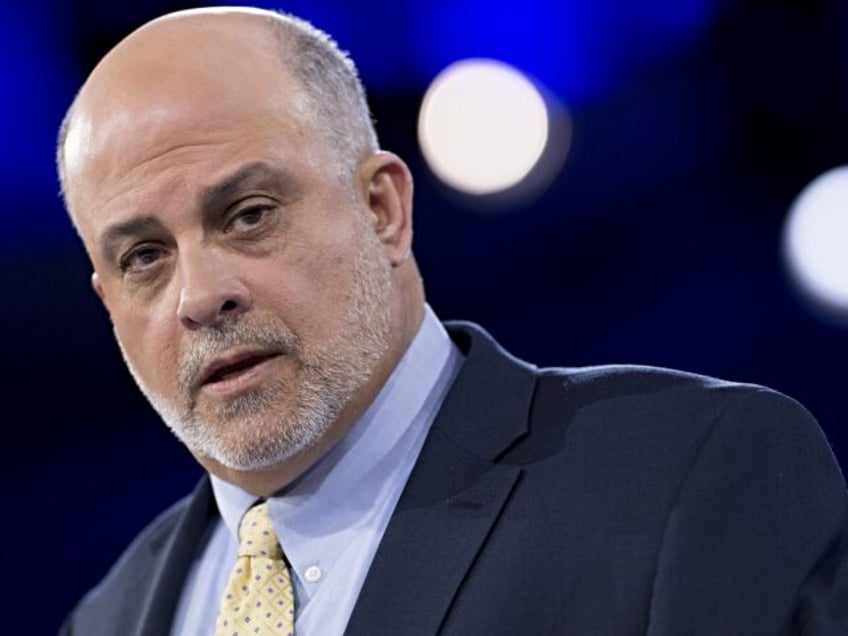 Conservative talk-show host Mark Levin speaks during the annual Conservative Political Act