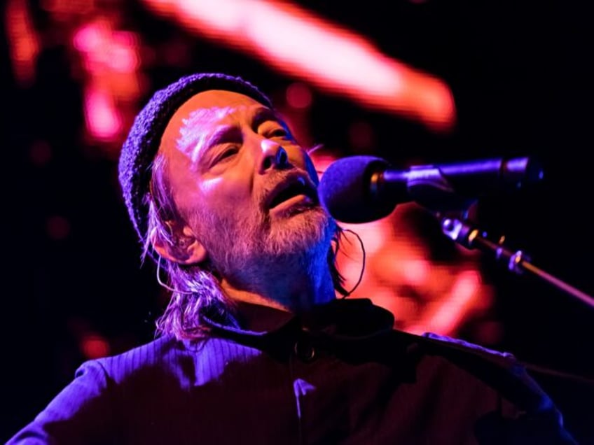 MELBOURNE, AUSTRALIA - OCTOBER 29: Thom Yorke performs at Sidney Myer Music Bowl on Octobe