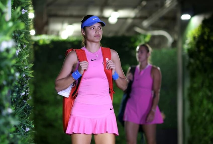 Britain's Emma Raducanu has pulled out of the Miami Open with a lower back injury.