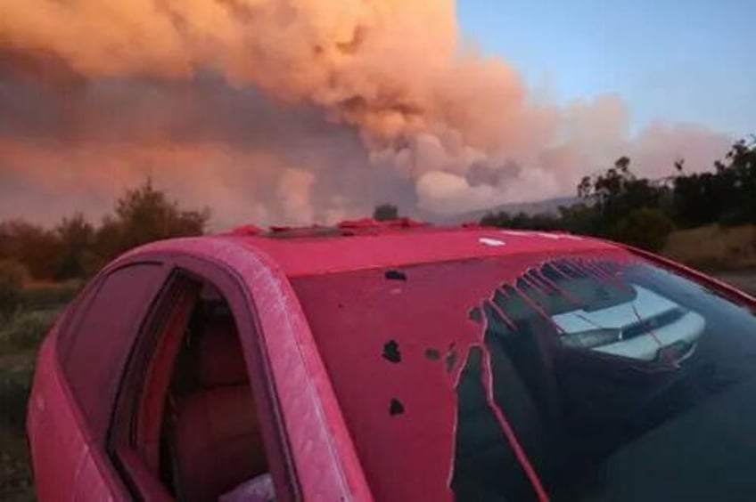 raging california wildfire swells to 5th largest in state history