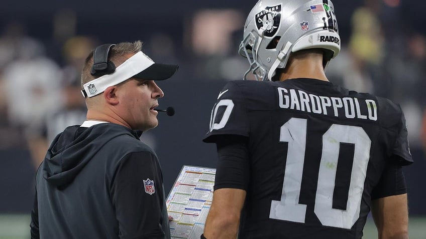 raiders bench jimmy garoppolo rookie aidan oconnell to take over starting qb duties