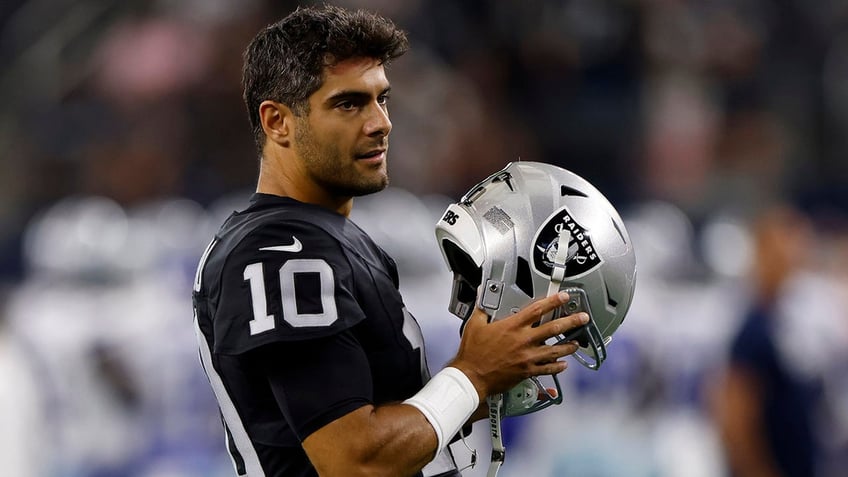 raiders jimmy garoppolo doesnt mind proving haters wrong every year wouldnt have it any other way