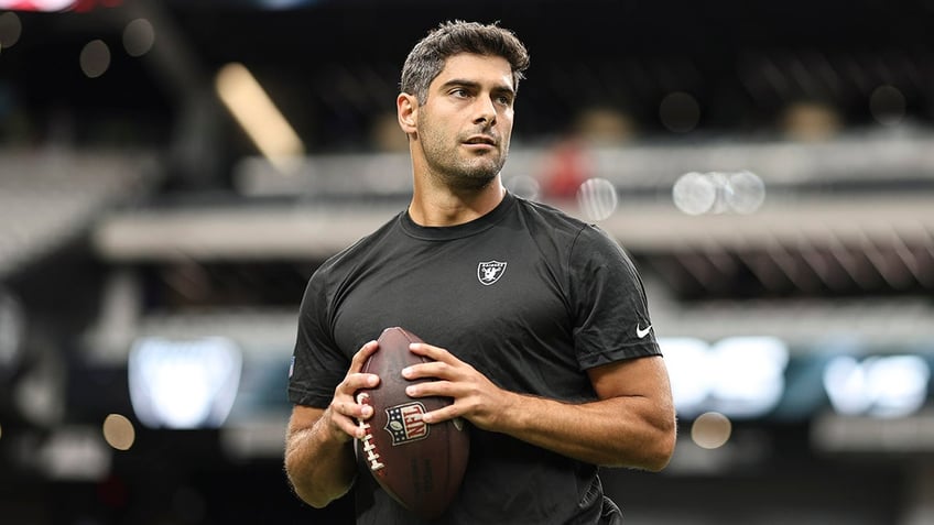 raiders jimmy garoppolo doesnt mind proving haters wrong every year wouldnt have it any other way