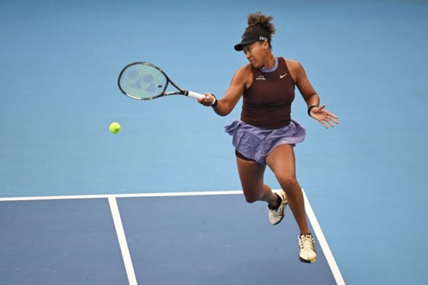 Naomi Osaka in action in Beijing in October