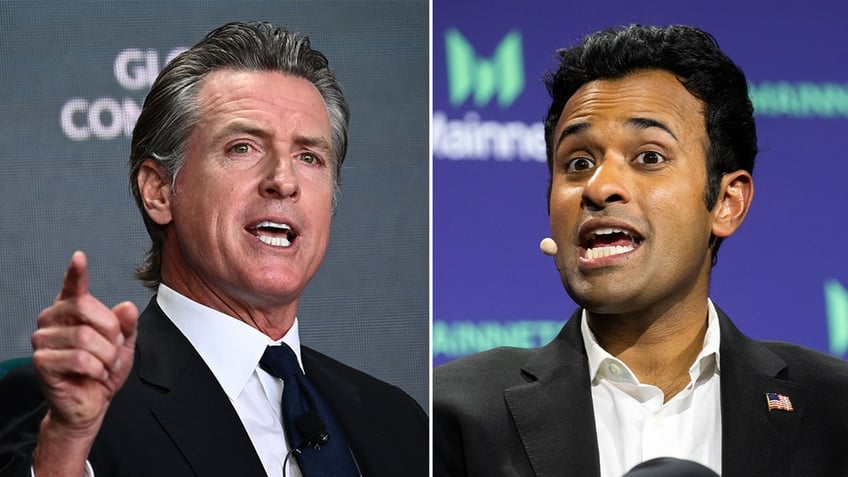 ramaswamy newsom trade blows over climate change gavin is ignorant about science