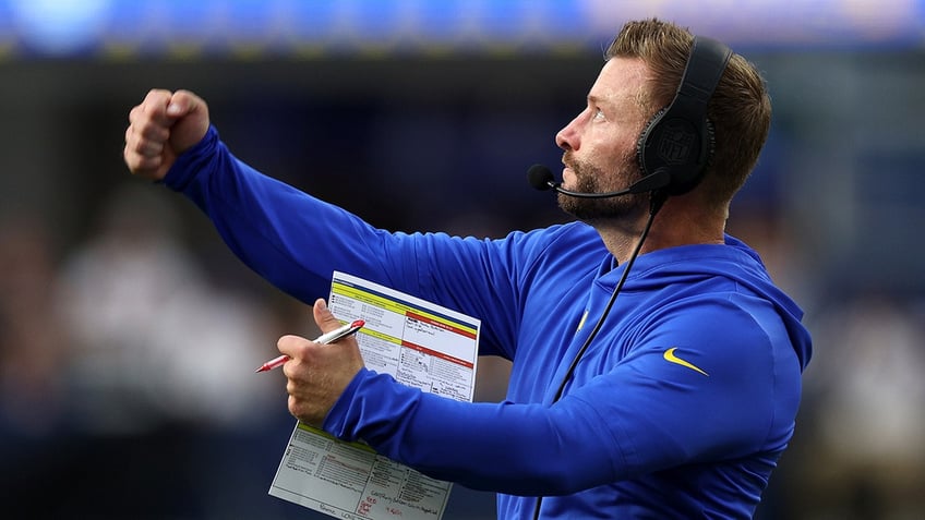 rams coach sean mcvay invokes higher power when talking newborn son theres something special going on