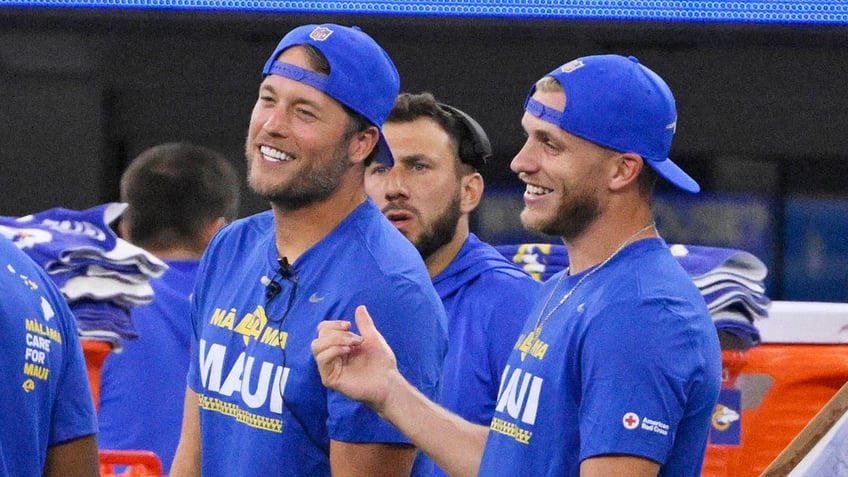 rams gm denies matthew stafford has an issue connecting with young teammates despite wifes admission