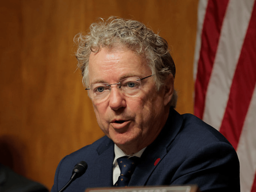 WASHINGTON, DC - APRIL 03: Chairman Sen. Rand Paul (R-KY) speaks during a nomination heari
