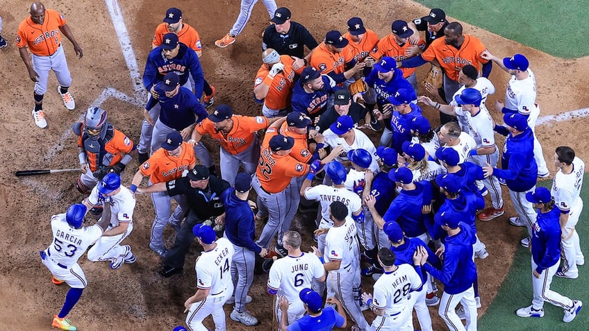 rangers adolis garcia getting hit by pitch after home run was not right